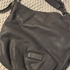 MJ,  gray hobo purse